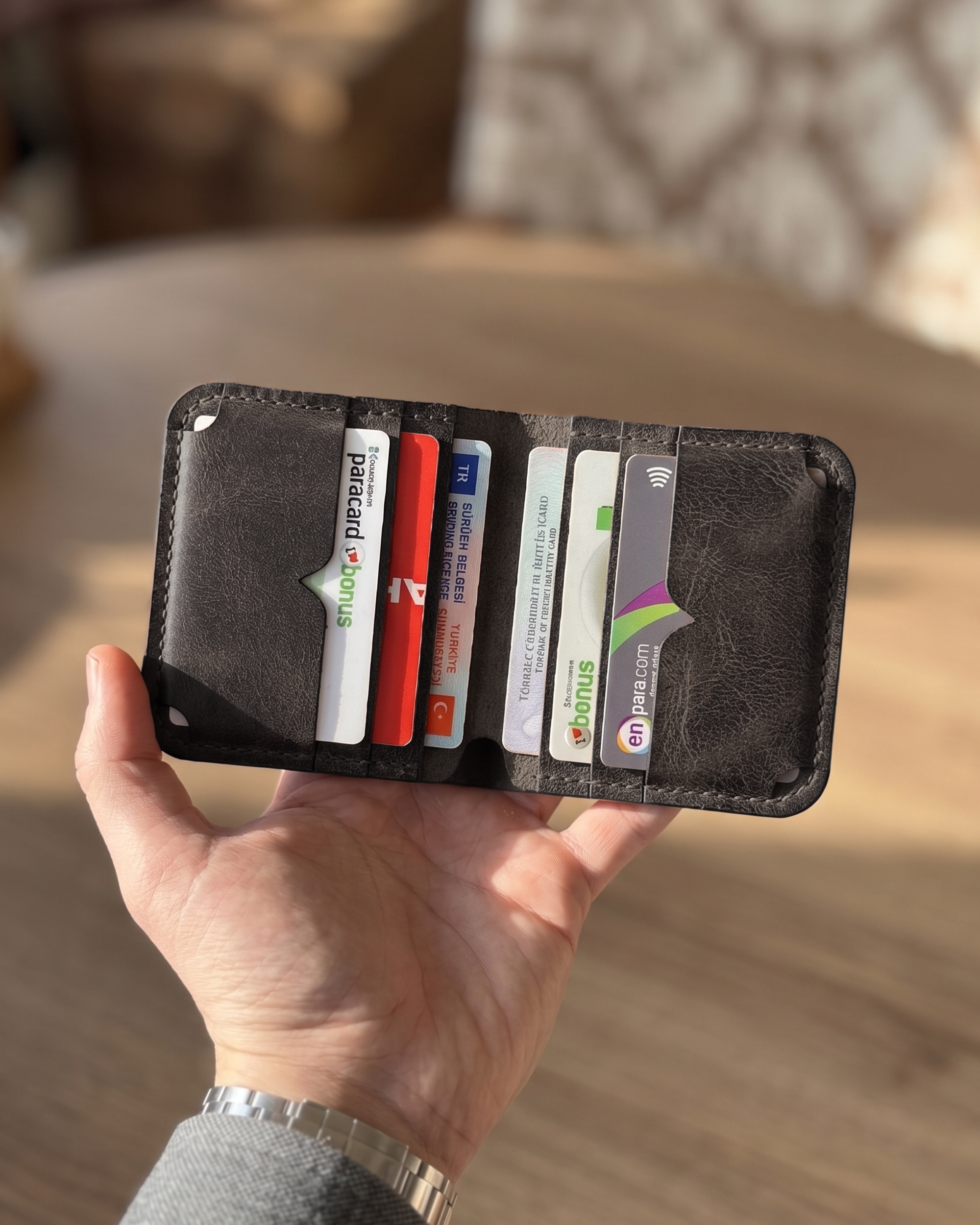 Heritage Modern - Bifold Modern Klasik Cüzdan | Hakiki Deri & İsme Özel