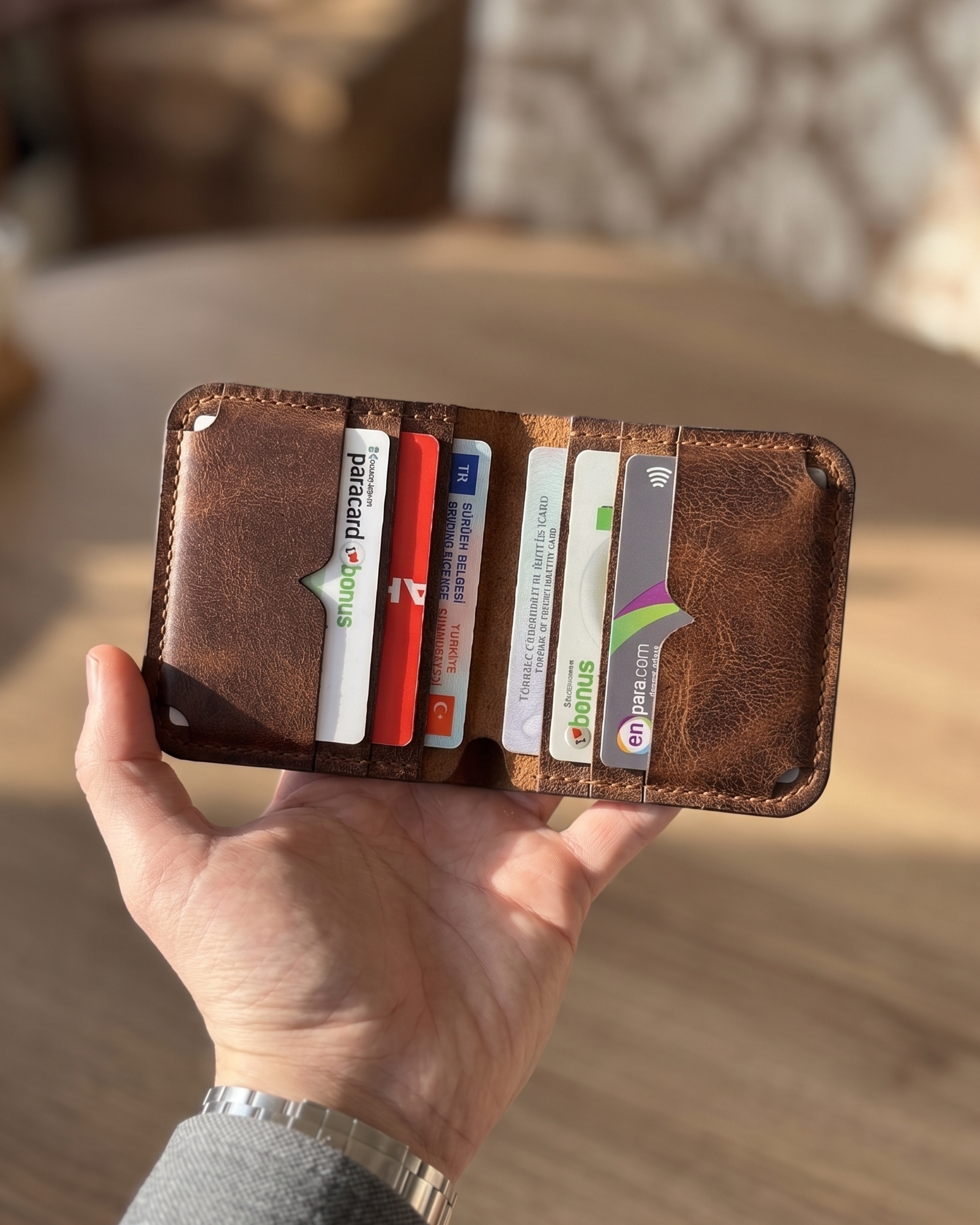 Heritage Modern - Bifold Modern Klasik Cüzdan | Hakiki Deri & İsme Özel