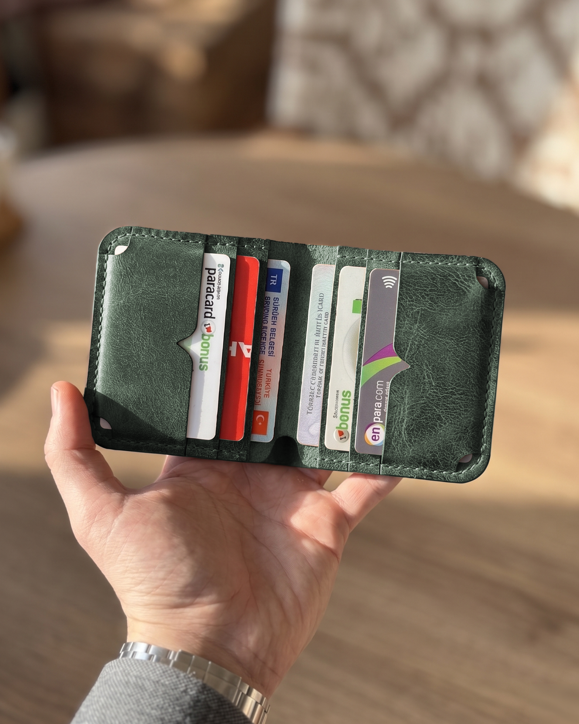 Heritage Modern - Bifold Modern Klasik Cüzdan | Hakiki Deri & İsme Özel