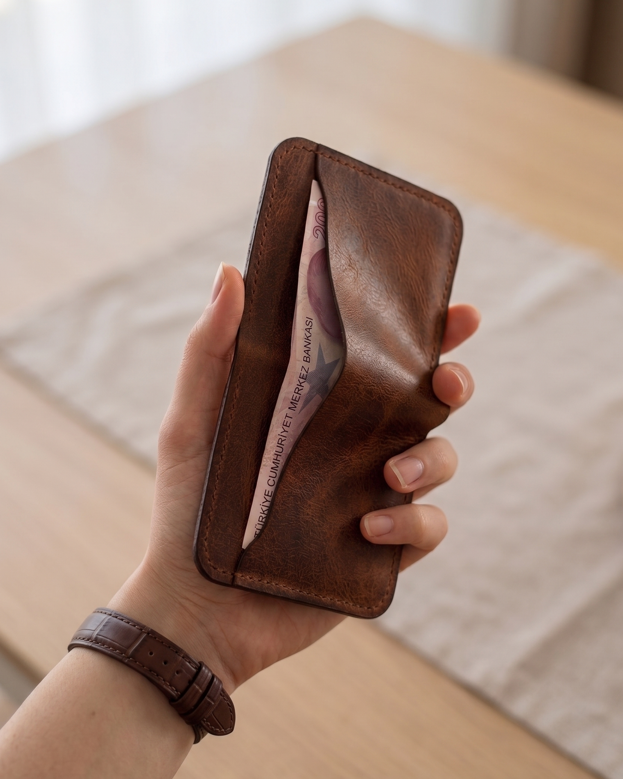 Heritage Modern - Bifold Modern Klasik Cüzdan | Hakiki Deri & İsme Özel