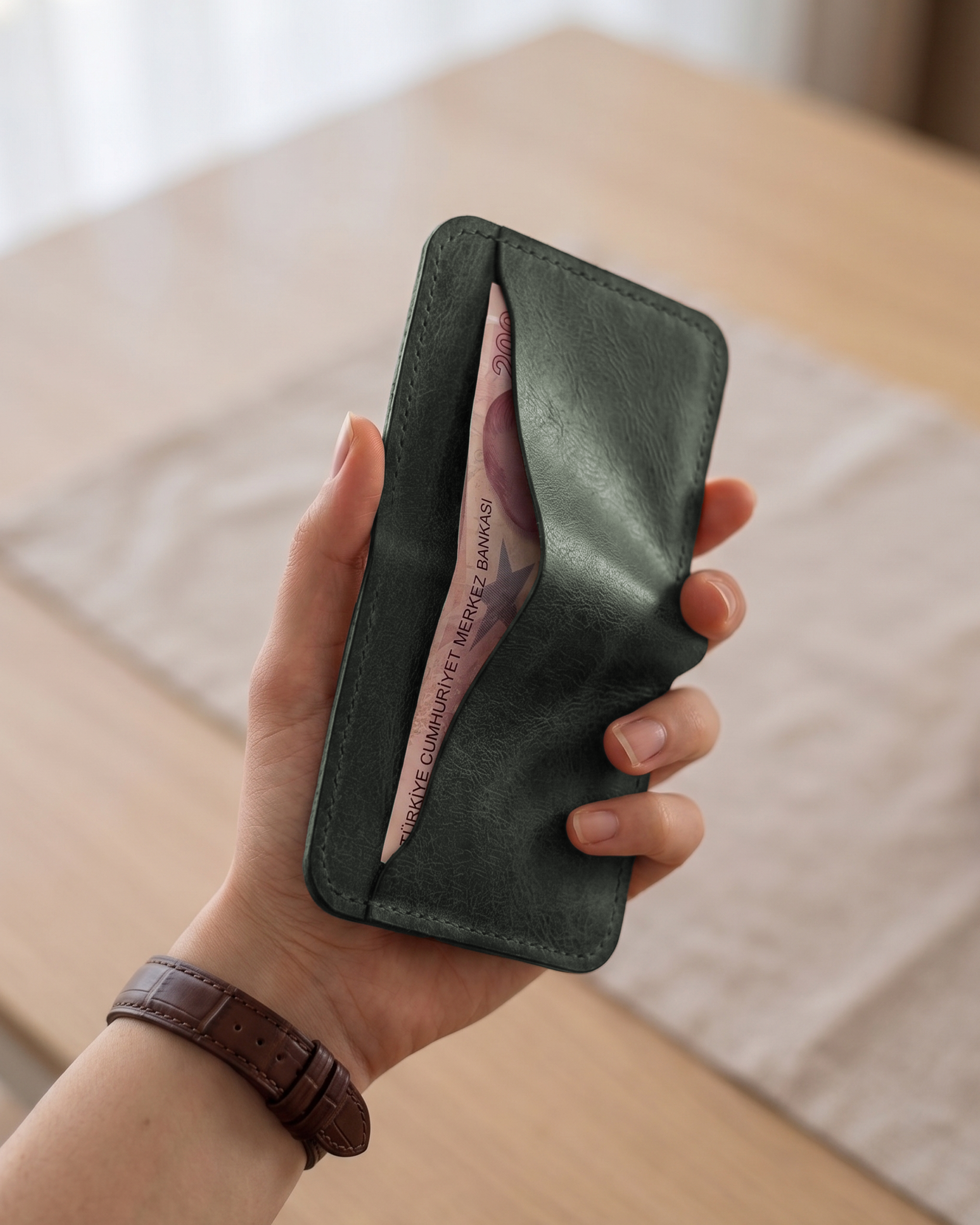 Heritage Modern - Bifold Modern Klasik Cüzdan | Hakiki Deri & İsme Özel