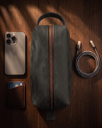 Hakiki Deri Fermuarlı El Çantası - Dopp Kit (EDC Pouch)