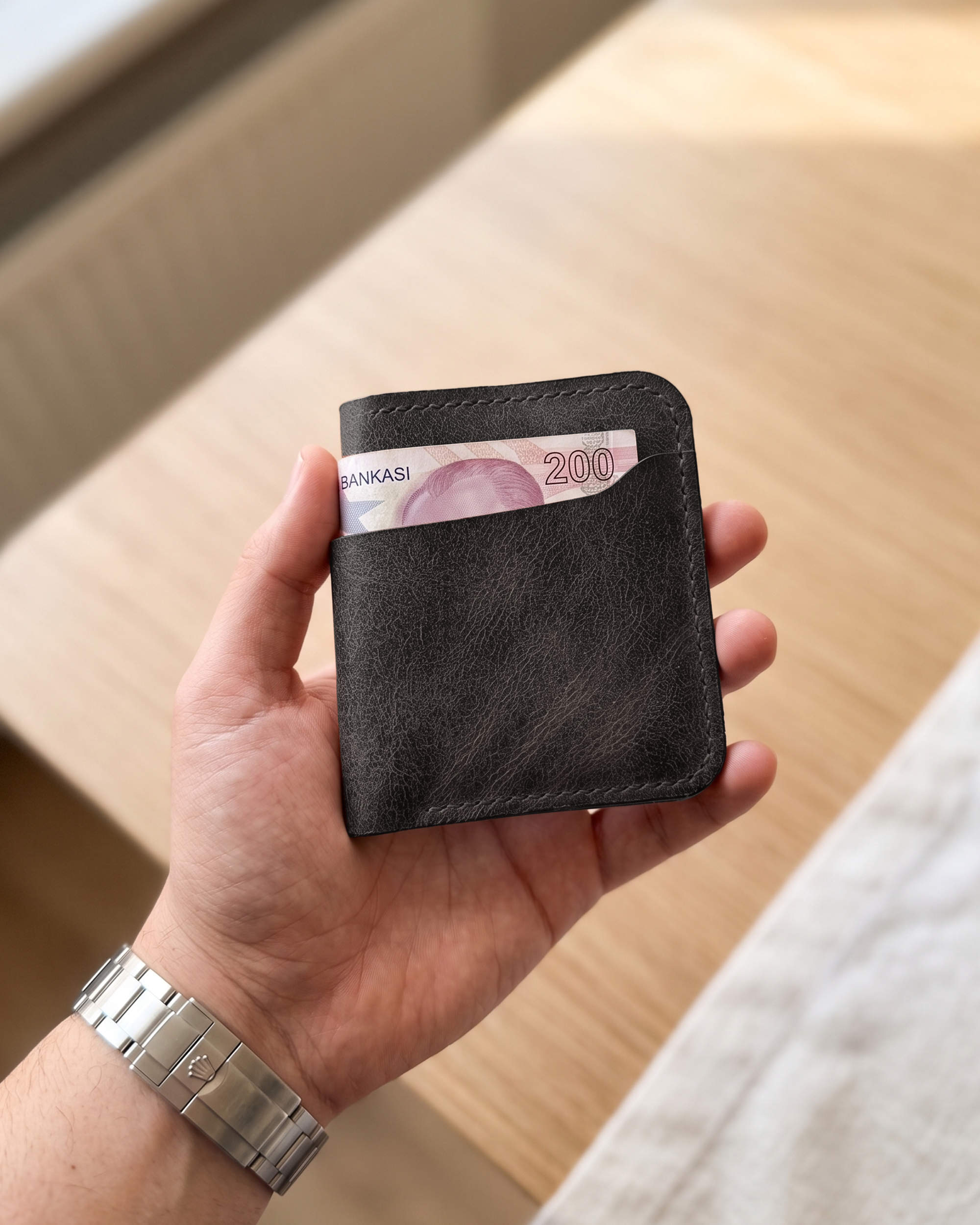 Heritage Modern - Bifold Modern Klasik Cüzdan | Hakiki Deri & İsme Özel