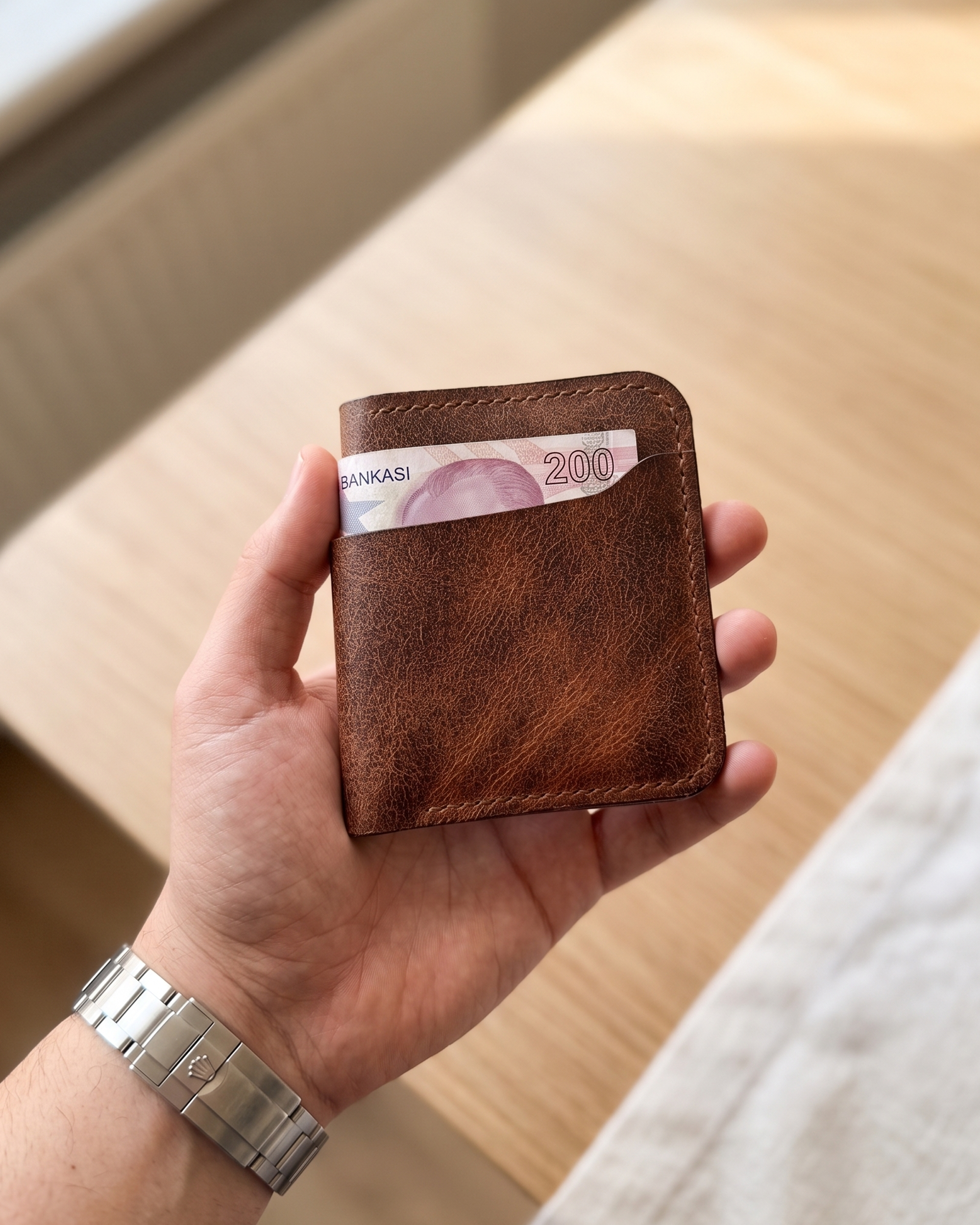 Heritage Modern - Bifold Modern Klasik Cüzdan | Hakiki Deri & İsme Özel