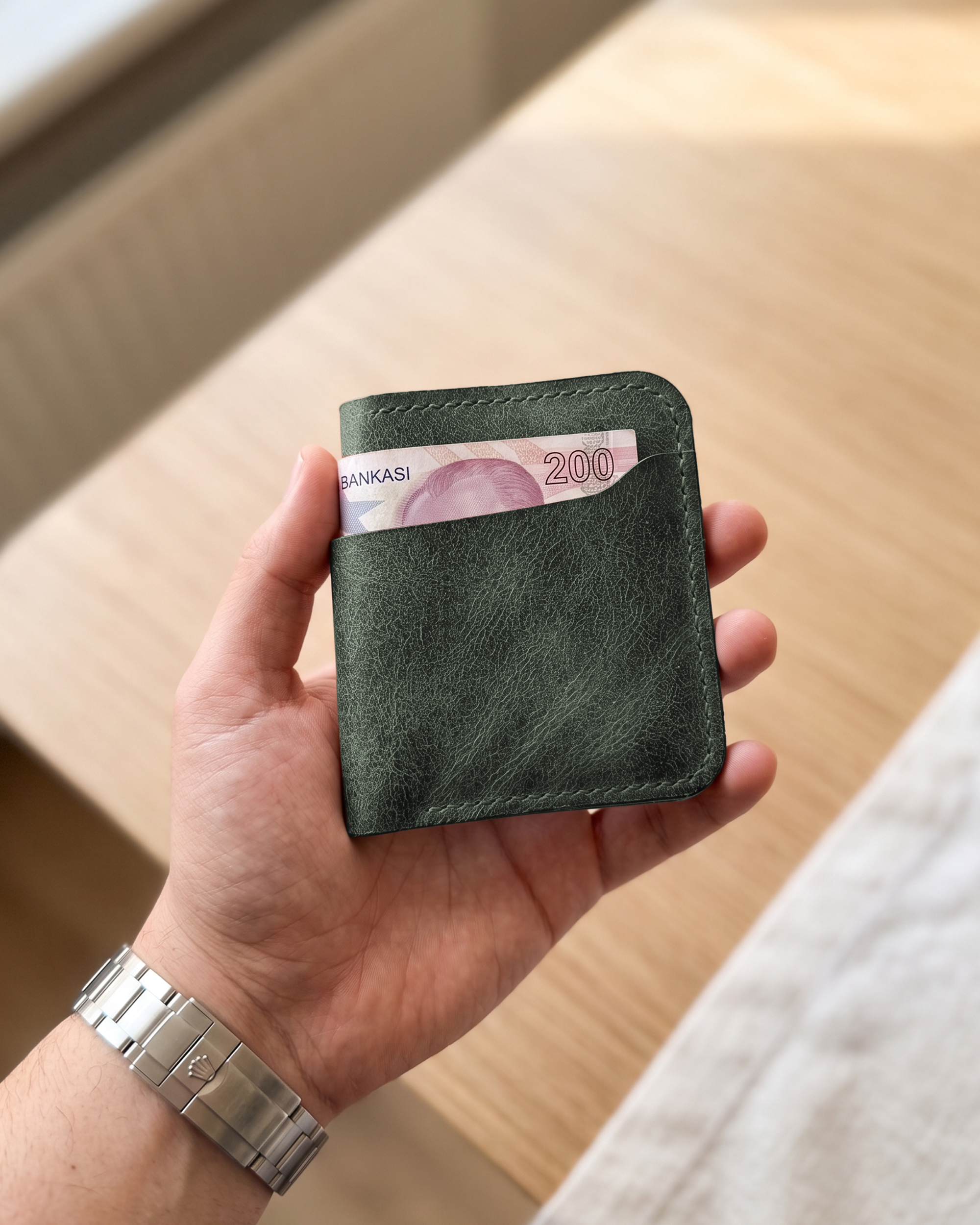 Heritage Modern - Bifold Modern Klasik Cüzdan | Hakiki Deri & İsme Özel