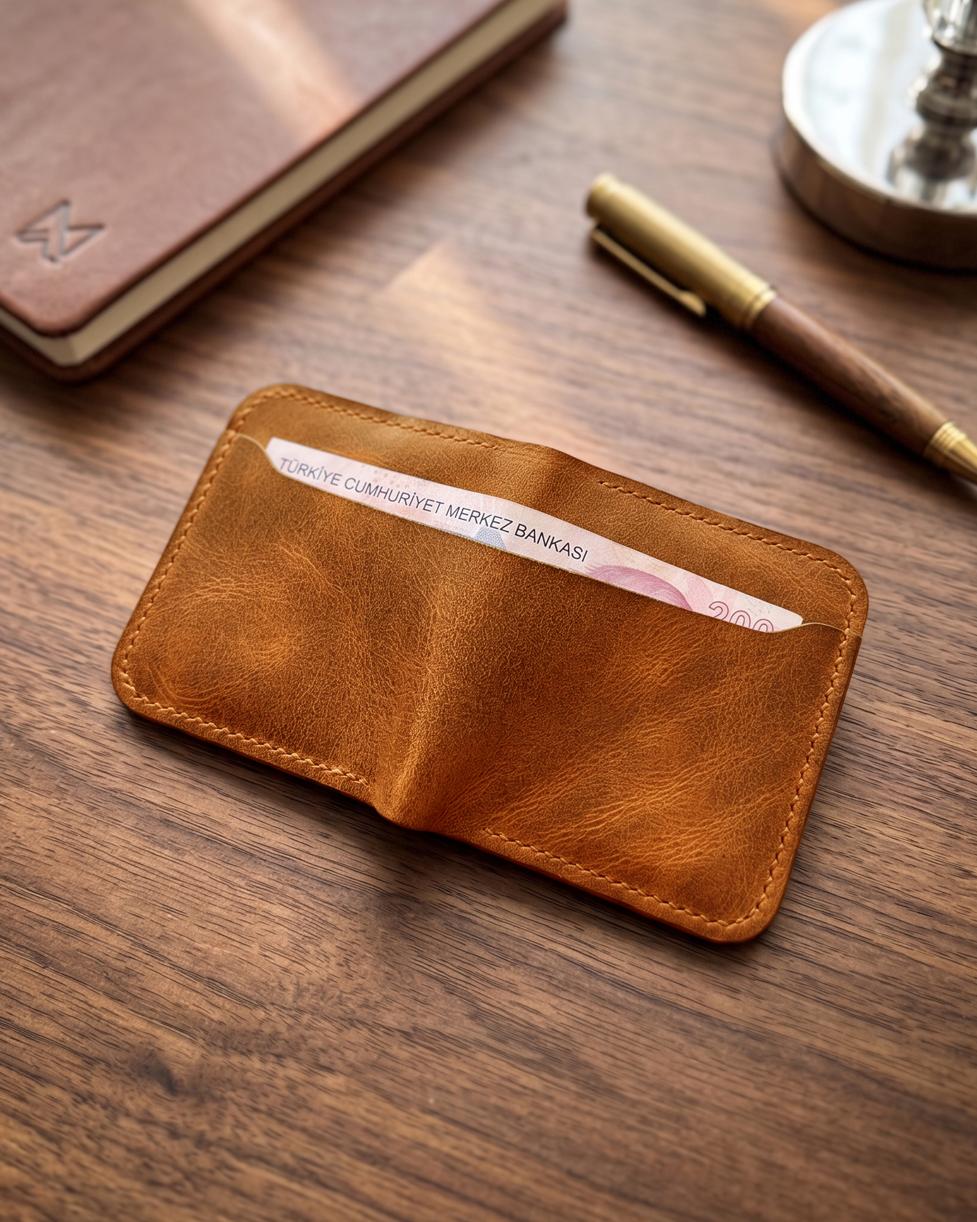 Heritage Modern - Bifold Modern Klasik Cüzdan | Hakiki Deri & İsme Özel