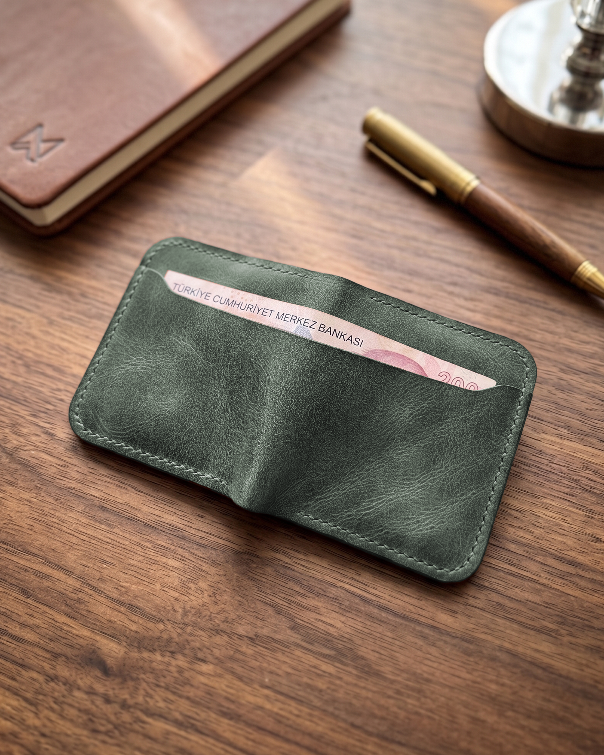 Heritage Modern - Bifold Modern Klasik Cüzdan | Hakiki Deri & İsme Özel