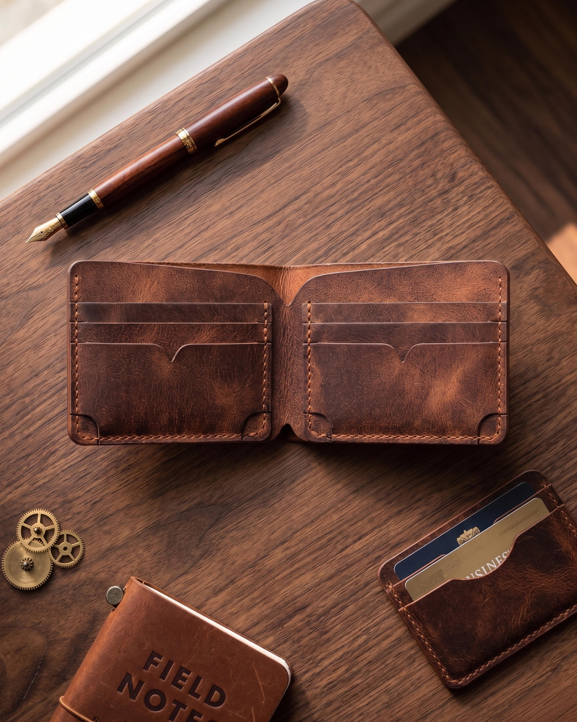 Heritage - Bifold Klasik Cüzdan | Hakiki Deri & İsme Özel