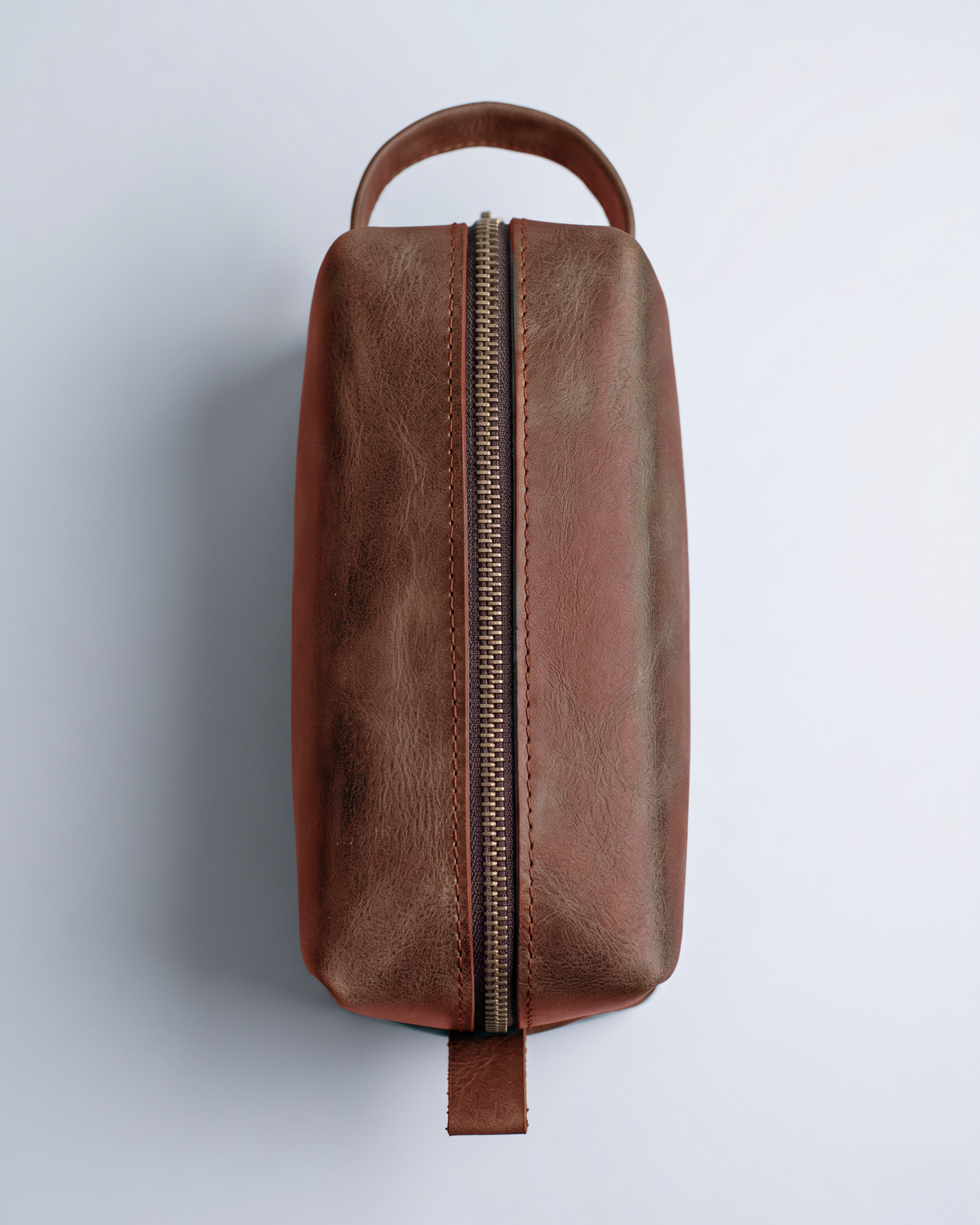Hakiki Deri Fermuarlı El Çantası - Dopp Kit (EDC Pouch)