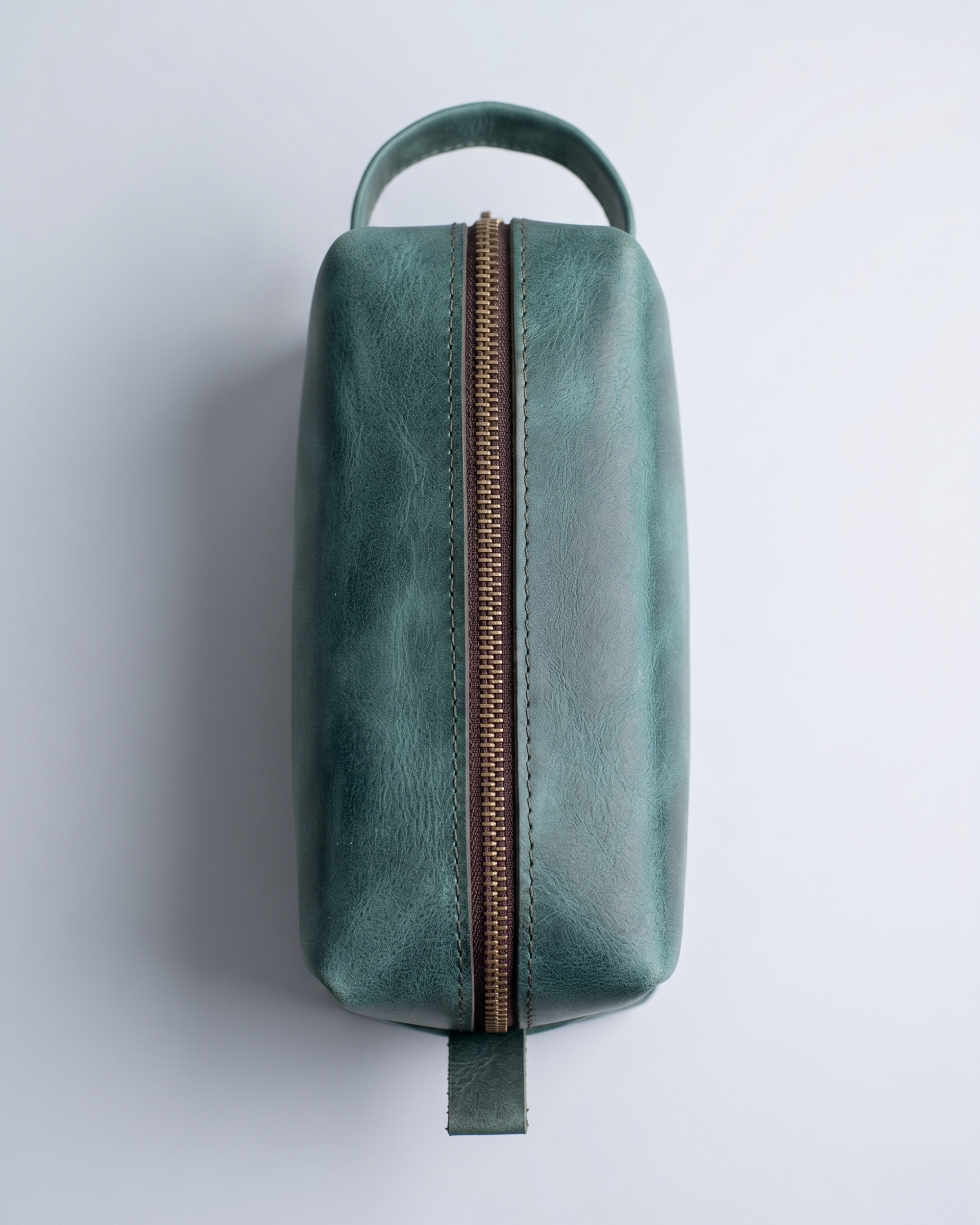 Hakiki Deri Fermuarlı El Çantası - Dopp Kit (EDC Pouch)